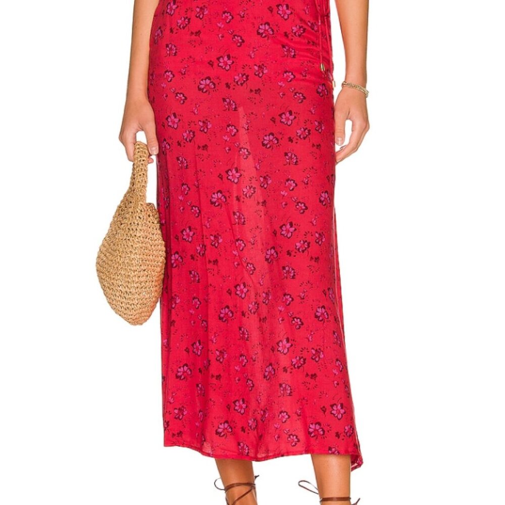 Free shipping! Free People Bijou Floral Skirt - Size 6 - Pink/Cherry